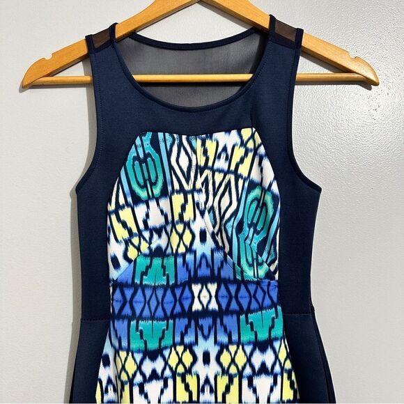 Bailey Blue long colorful fitted dress size S - Picture 2 of 10